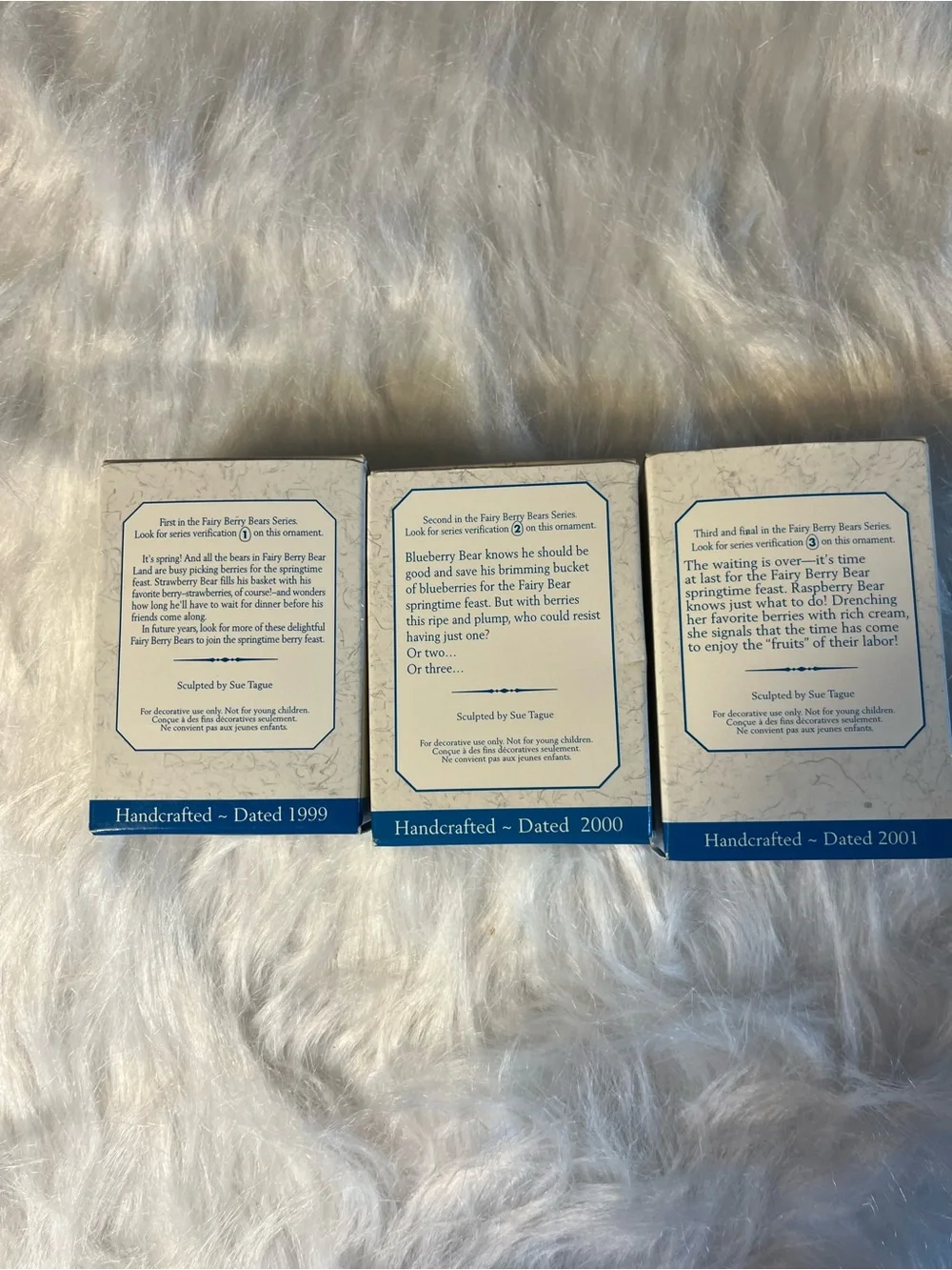 Hallmark Fairy Berry Collection-Strawberry, Raspberry, and Blueberry.